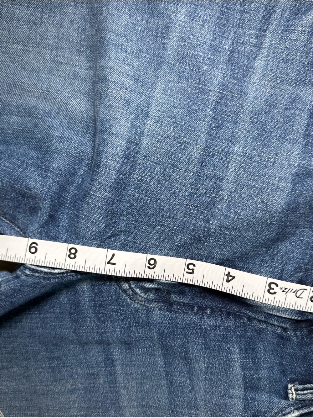 MOTHER Dark Blue High-Rise Flare Jeans - Picture 7 of 8